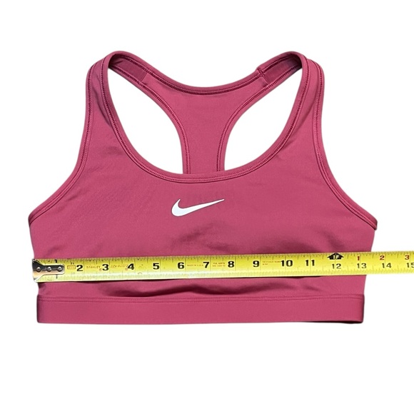 Nike Swoosh Women’s Small Padded Racerback Medium Support Sports Bra Sweet Beet - Picture 3 of 8